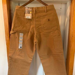 NWT Carhartt Loose Fit Flannel Lined Dungaree